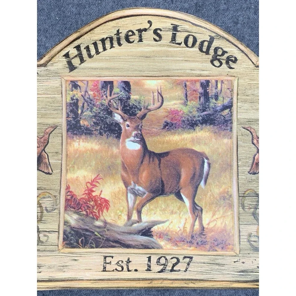 Hunter's Lodge Hunt Club Duck Blind Upland Game Deer Lab sign Wallpaper Border